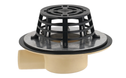 Воронка балконная угловая Sita с прижимным фланцем, SitaCompact, DN 50