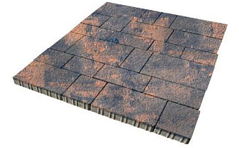 Плитка тротуарная SteinRus Инсбрук Тироль Б.4.Псм.6, Old-age, ColorMix Айвори, толщина 60 мм