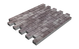 Плитка тротуарная SteinRus Прямоугольник Б.6.П.6, Native, Мокко, 200*100*60 мм