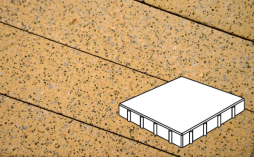 Плитка тротуарная Готика, Granite FINERRO, Квадрат Б.4.К.8, Жельтау, 400*400*80 мм