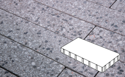Плитка тротуарная Готика, City Granite FINERRO, Плита Б.6.П.6, Галенит, 600*300*60 мм