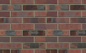 Кирпич клинкерный Westerwaelder Klinker Nr 04KS Rotbraun-bunt Kohle Spezial, 290*60*71 мм