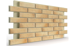 Термопанель на пенополиуретане (ППУ) с клинкерной плиткой BestPoint Retro Brick Salt 1166*616*65 мм