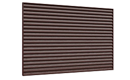 Забор-жалюзи Aquasystem PE RoofTop Шелк, Estet 60, RAL 8017, фактурная