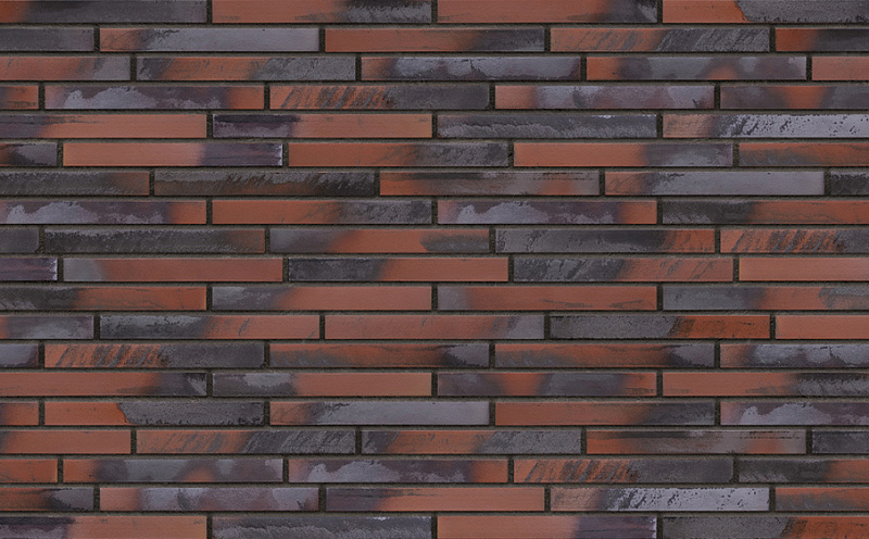 Клинкерная плитка под кирпич King Klinker KING SIZE 01 Castle forge гладкая LF, 490*52*14 мм