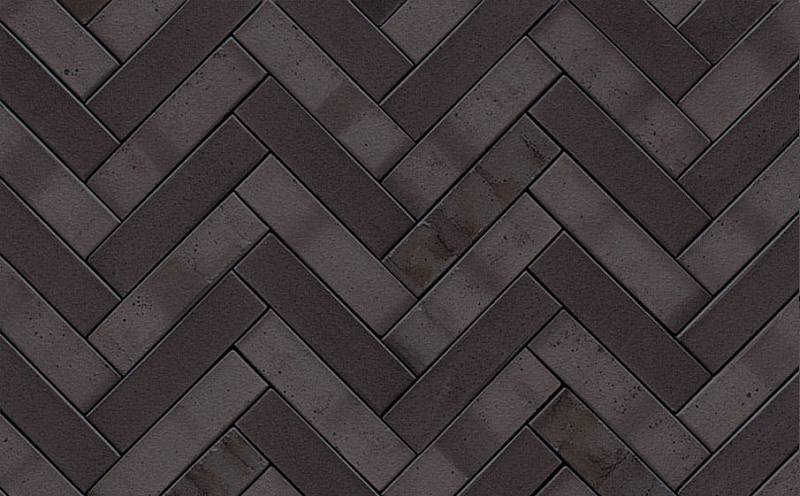 Клинкерная брусчатка Westerwaelder Klinker PK815 Schwarz-bunt Edelglanz, 240*55*52 мм
