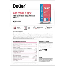 Листовка Dauer: Плиточный клей CONECTOR Плюс