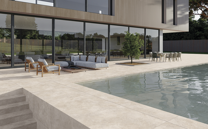 Ступень с прямым носиком EXAGRES Provenza Navona, 1200*330*30*12 мм
