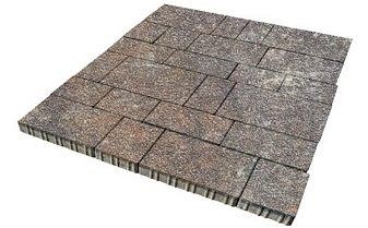 Плитка тротуарная SteinRus Инсбрук Тироль Б.4.Псм.6, Native, ColorMix Сепия, толщина 60 мм