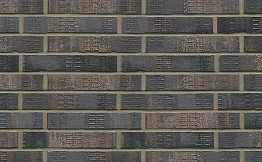 Кирпич клинкерный Muhr 15F Schwarz-bunt Edelglanz bes. Fuss., 290*60*52 мм
