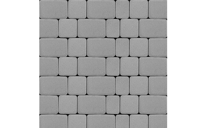 Плитка тротуарная SteinRus Инсбрук Альт А.1.Фсм.4, гладкая, серый, толщина 40 мм