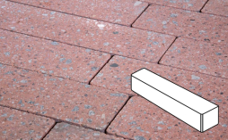 Плитка тротуарная Готика, Granite FINO, Ригель Б.3.П.8, Травертин, 360*80*80 мм