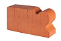 Печной кирпич радиусный полнотелый Lode Janka F20 гладкий, 250*120*65 мм