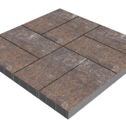 Плитка тротуарная SteinRus Парк Плейс Б.3.П.8, Native, Сепия, 600*300*80 мм