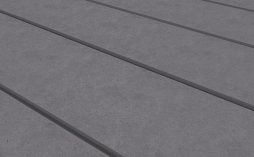 Фиброцементная панель CLADBOARD линеарная 2, полированная, темно-серая, 2400*1200*8 мм