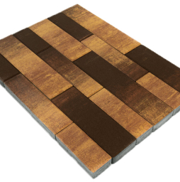 Плитка тротуарная BRAER Домино Color Mix Сафари, 120/160*60 мм