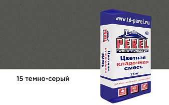 Цветная кладочная смесь Perel VL 0215 темно-серый, 25 кг