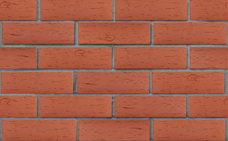 Кирпич клинкерный ЛСР Лондон красный береста, 250*85*65 мм