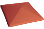 Клинкерный заборный оголовок King Klinker 01 Ruby red, 445*445*90 мм