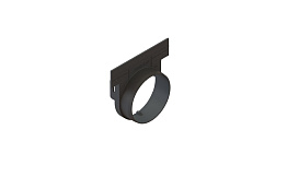 Заглушка с выпуском Standartpark Basic DN100, 156*54*148 мм