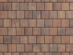 Плитка тротуарная Квадрат Б.3.К.8 листопад гладкий арабская ночь, 100*100*80 мм