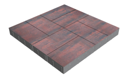 Плитка тротуарная SteinRus Грас Б.4.П.8, гладкая, Рейнир, 400*200*80 мм