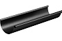 Желоб водосточный Aquasystem PE dRain RAL 9005 для системы D 125/90 мм, 3 м