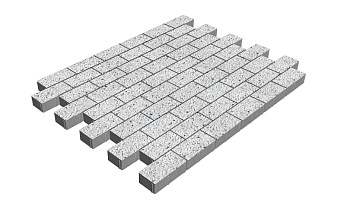Плитка тротуарная SteinRus Прямоугольник Б.6.П.6, Backwash, Мрамор, 200*100*60 мм