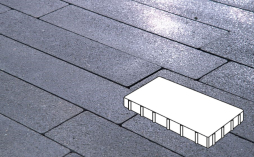 Плитка тротуарная Готика, City Granite FINO, Плита Б.6.П.8, Амфиболит, 400*200*80 мм