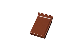 Клинкерный завершающий водоотлив с бортиком правый Terca Light brown, 160*105*30 мм
