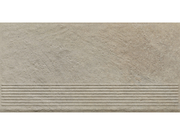 Клинкерная ступень с насечками Paradyz Eremite, Crema, 600*300*8,5 мм