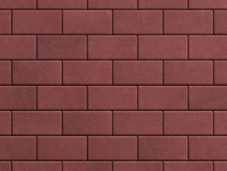 Плитка тротуарная Прямоугольник Б.2.П.8 стандарт гладкий красный, 200*100*80 мм