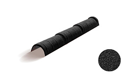 Конек полукруглый тройной Metrotile, Black