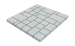 Плитка тротуарная SteinRus Инсбрук Альпен Б.7.Псм.6 Native, белый, толщина 60 мм