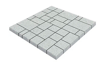 Плитка тротуарная SteinRus Инсбрук Альпен Б.7.Псм.6 Native, белый, толщина 60 мм