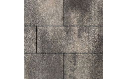 Плитка тротуарная SteinRus, Парк Плейс Б.3.П.8, Native, ColorMix Нокс, 600*300*80 мм