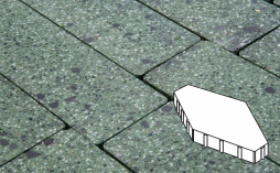 Плитка тротуарная Готика, Granite FINO, Зарядье Б.6.Ш.10 без фаски, Порфир, 600*400*100 мм