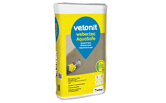 Цементная жесткая обмазочная гидроизоляция vetonit,tec AquaSafe, 5 кг