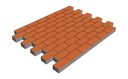 Плитка тротуарная SteinRus Прямоугольник Б.6.П.6 Native, оранжевый, 200*100*60 мм