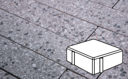 Плитка тротуарная Готика, Granite FINERRO, Квадрат Б.1.К.6, Галенит, 100*100*60 мм