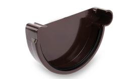 Заглушка правая Galeco для системы PVC D 130/100 мм, RAL 8019