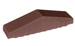 Клинкерный заборный элемент полнотелый King Klinker 03 Natural brown, 310/250*65*78 мм