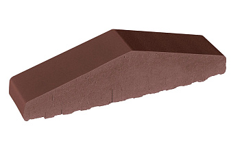 Клинкерный заборный элемент полнотелый King Klinker 03 Natural brown, 310/250*65*78 мм