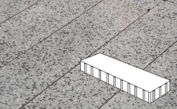Плитка тротуарная Готика, Granite FINO, Плита Б.3.П.10, Цветок Урала, 500*125*100 мм