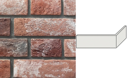 Угловой декоративный кирпич Redstone Кронштадт KR-66-0/U, 230*105*66 мм