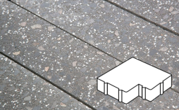 Плитка тротуарная Готика, City Granite FINO, Калипсо Б.2.Ф.6, Ильменит, 200*200*60 мм