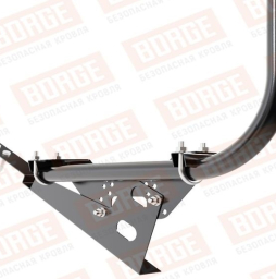 Кровельное ограждение Borge для черепичной кровли оцинкованное RAL 9005, 300*120 см