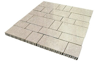 Плитка тротуарная SteinRus Инсбрук Тироль Б.4.Псм.6, Native, ColorMix Оливин, толщина 60 мм