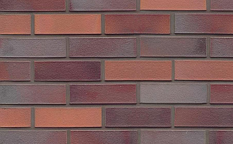 Кирпич клинкерный Muhr 12 Blaurot-bunt гладкий, Spalter NF, 240*55*71 мм