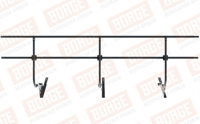 Кровельное ограждение Borge для черепичной кровли оцинкованное RAL 7016, 300*90 см